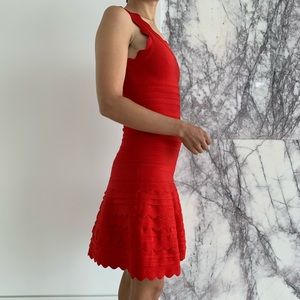 French couture red bodycom dress from NEVADA LOVE
